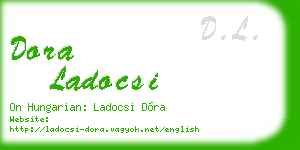 dora ladocsi business card